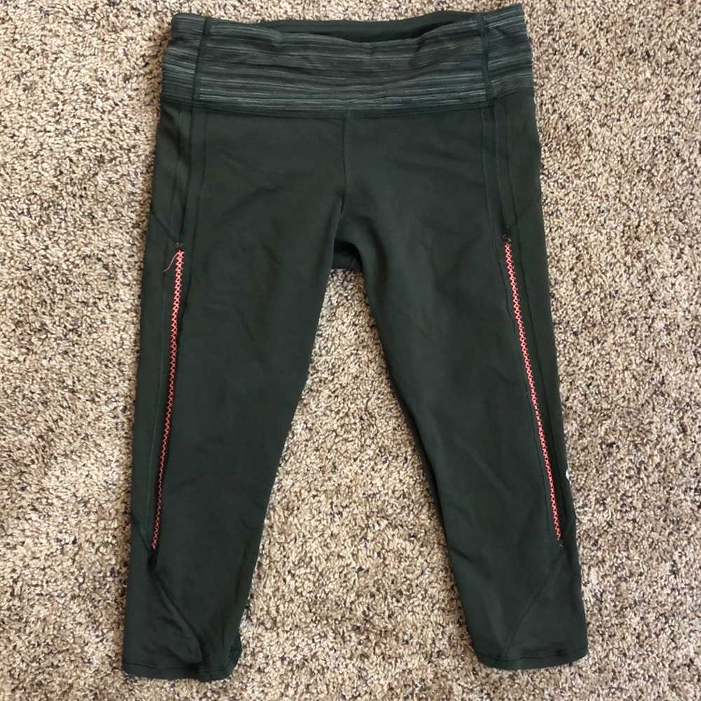 Rare Green Lululemon Running Tights